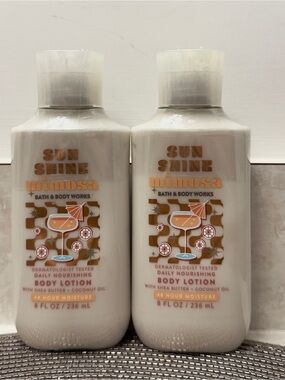 NWT Bath & Body Works Sunshine Mimosa Body Lotion Set
